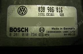 БЛОК УПРАВЛЕНИЯ VW T5 1.9TDI 038906016 0281010734 +PIN