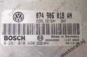 БЛОК УПРАВЛЕНИЯ VW T5 2.5 TDI 0281010490 074906018AN
