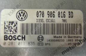 БЛОК УПРАВЛЕНИЯ VW T5 2.5 TDI 0281011835 070906016BD