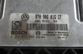 БЛОК УПРАВЛЕНИЯ VW T5 2.5 TDI   070906016CF 4x4