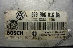 БЛОК УПРАВЛЕНИЯ VW T5 2.5TDI 0281011664 070906016BA
