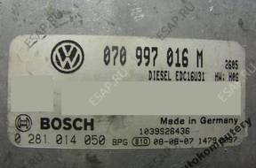 БЛОК УПРАВЛЕНИЯ VW T5 2.5TDI 070997016m 0281014050 + PIN