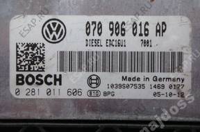 БЛОК УПРАВЛЕНИЯ VW T5 2.5TDI AXE 0281011606 070906016AP
