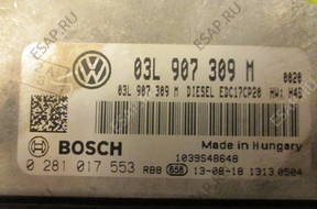 БЛОК УПРАВЛЕНИЯ VW T5 T6 2.0 TDI 0281017553 03L907309M