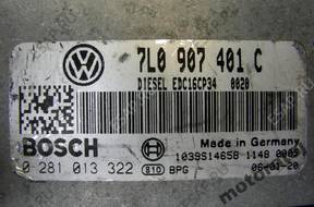 БЛОК УПРАВЛЕНИЯ VW TOUAREG 0281013322 7L0907401C