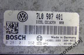 БЛОК УПРАВЛЕНИЯ VW TOUAREG 3.0TDI  0281011960 7L0907401