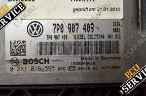 БЛОК УПРАВЛЕНИЯ  VW TOUAREG 4,2TDI 7P0907409 0281016595