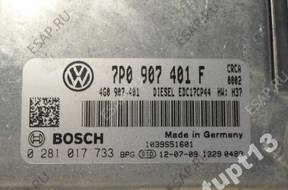 БЛОК УПРАВЛЕНИЯ VW TOUAREG  ДВИГАТЕЛЕМ  7P0907401F