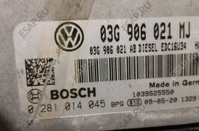 БЛОК УПРАВЛЕНИЯ VW TOURAN 0281014045 03G906021MJ