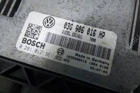 БЛОК УПРАВЛЕНИЯ   VW TOURAN 03G906016HP
