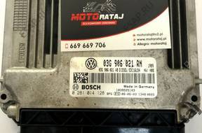 БЛОК УПРАВЛЕНИЯ VW TOURAN  03G906021 год,N  0281014128 1.9
