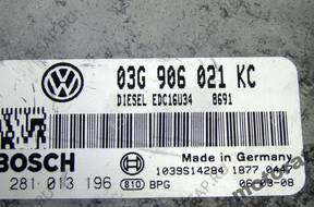 БЛОК УПРАВЛЕНИЯ VW TOURAN  03G906021KC  0281013196 1.9