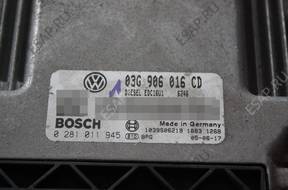 БЛОК УПРАВЛЕНИЯ Vw Touran 1.9 TDI 105KM BKC 0281011945