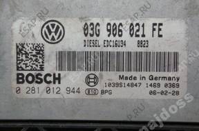БЛОК УПРАВЛЕНИЯ VW TOURAN 1.9TDI 0281012944 03G906021FE