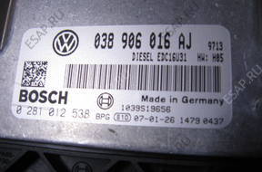 БЛОК УПРАВЛЕНИЯ VW TRANSPORTER T5 1.9 TDI 105 038906016AJ