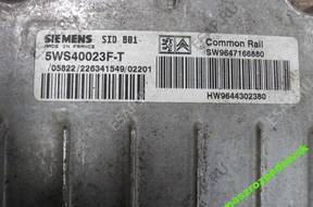 БЛОК УПРАВЛЕНИЯ   XSARA 5WS40023F-T 9647166880