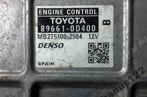 БЛОК УПРАВЛЕНИЯ YARIS II 1.3 89661-0D400 MB275100-2504