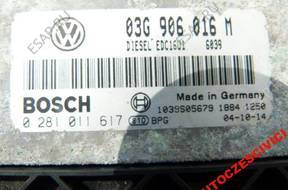 БЛОК УПРАВЛЕНИЯ ЗАМОК ЗАЖИГАНИЯ GOLF V 2.0SDI BDK 03G906016M P-