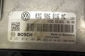 БЛОК УПРАВЛЕНИЯ ЗАМОК ЗАЖИГАНИЯ SUPERB 1.9 TDI 03G 906 016 MC