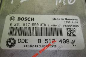 BMW 1 3 E87 E90 БЛОК УПРАВЛЕНИЯ N47 0281017550 8512498