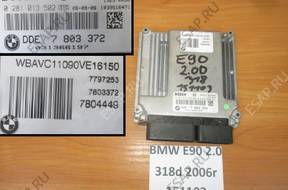BMW 3 E90 2.0 БЛОК УПРАВЛЕНИЯ ДВИГАТЕЛЕМ 7803372