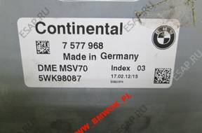 BMW 3 E90 3,0i N53 БЛОК УПРАВЛЕНИЯ ДВИГАТЕЛЕМ MSV70 7577968