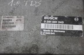 BMW E36 1.7 TDS БЛОК УПРАВЛЕНИЯ ДВИГАТЕЛЕМ 0281001243 BOSCH