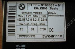 BMW E60 E61 E63 МОДУЛЬ БЛОК УПРАВЛЕНИЯ 9168833 5WK49111C