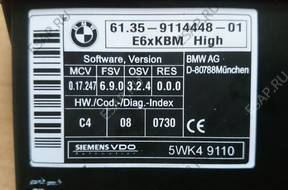 BMW E60 E61 МОДУЛЬ BCM 9114448