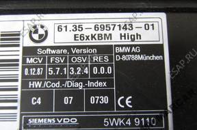 BMW E60 E61 МОДУЛЬ KOMFORTU 6957143 61.35-6957143-1