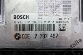 BMW E90 БЛОК УПРАВЛЕНИЯ ДВИГАТЕЛЕМ 7797497 0281012334