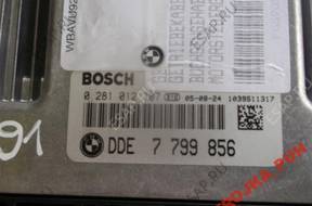 BMW E90 E91 2006 330D БЛОК УПРАВЛЕНИЯ ДВИГАТЕЛЕМ 0281012707