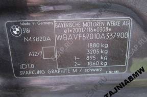 BMW E90 E91 E87 - двигатель 1,6 N43 N43B16 N43B16AA