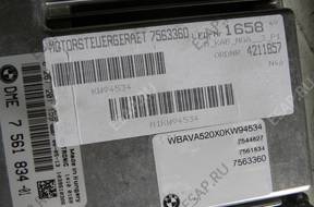 BMW e90 n46 318i БЛОК УПРАВЛЕНИЯ cas КЛЮЧ 7561834