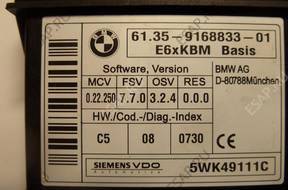 BMW МОДУЛЬ E6xKBM Basi 6135 9168833 5WK49111C