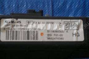 BSI БЛОК УПРАВЛЕНИЯ CITROEN C2 C3 PEUGEOT 1007 9652474380