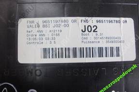 BSI МОДУЛЬ 9651197480 9651196780 J02  PEUGEOT 307