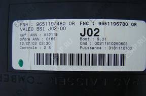 BSI PEUGEOT 307 2.0 HDI 110 KM 9651197480 OR