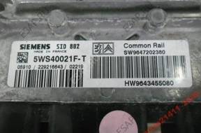 c3 1.4 hdi БЛОК УПРАВЛЕНИЯ 5WS40021F-T sid802 ,9647202380