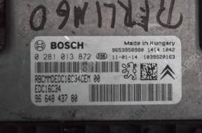 C3 C4 PICASSO C5 BERLINGO БЛОК УПРАВЛЕНИЯ ДВИГАТЕЛЕМ 1.6HDI