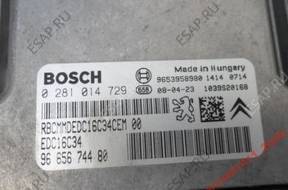 C4 picasso 1.6 hdi БЛОК УПРАВЛЕНИЯ 0281014729