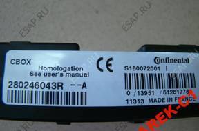 CBOX БЛОК УПРАВЛЕНИЯ MULTI MEGANE III 3 280246043 год,