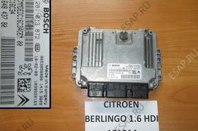 CITROEN BERLINGO III 1.6 HDI БЛОК УПРАВЛЕНИЯ 0281013872