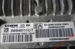 citroen C2 C3 1.4 hdi БЛОК УПРАВЛЕНИЯ 5WS40111C-T ,sid804