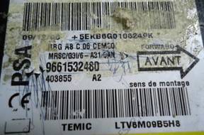 Citroen C2 C3 МОДУЛЬ СЕНСОР ПОДУШЕК 9661532480