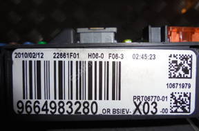 CITROEN C3 1.6 HDI БЛОК УПРАВЛЕНИЯ BSI КОМПЛЕКТ 0281013872