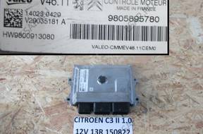 CITROEN C3 II 1.0 БЛОК УПРАВЛЕНИЯ ДВИГАТЕЛЕМ