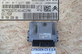 CITROEN C3 II 1.4 HDI БЛОК УПРАВЛЕНИЯ ДВИГАТЕЛЕМ
