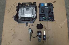 CITROEN C3 II 1.6HDI / КОМПЛЕКТ БЛОК УПРАВЛЕНИЯ КЛЮЧ