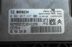 CITROEN C3 II HDI БЛОК УПРАВЛЕНИЯ 0281017337 9676833080